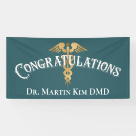 Gefeliciteerd met Elegant Doctor Medical Afstudere Spandoek
