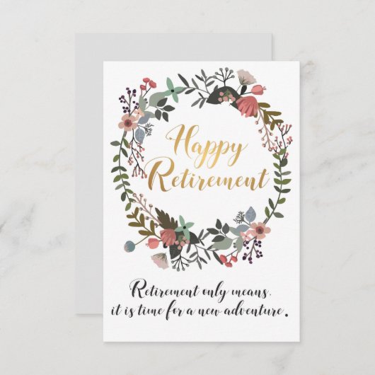 Gefeliciteerd met fijne pensionering met cadeautje (Voorkant / Achterkant)