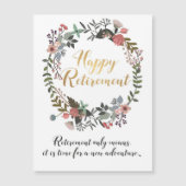 Gefeliciteerd met fijne pensionering met cadeautje (Voorkant)