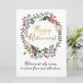 Gefeliciteerd met fijne pensionering met cadeautje kaart (Staand voorkant)