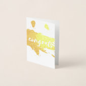 Gefeliciteerd met Folie penseelstreek Folie Kaarten (Voorkant)