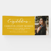 Gefeliciteerd met foto van afstuderen spandoek (Horizontaal)