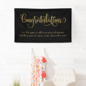 Gefeliciteerd met gebruik van Glitter-wisselgeld z Spandoek (Insitu)