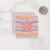 Gefeliciteerd met gekraakte zuster notitiekaartje (Voorkant / Achterkant in situ)