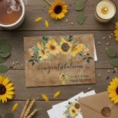 Gefeliciteerd met gepersonaliseerd huwelijk Rustic