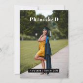 Gefeliciteerd met gepersonaliseerde PhD afstudeerf Kaart (Voorkant)