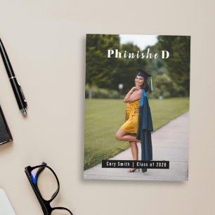 Gefeliciteerd met gepersonaliseerde PhD afstudeerf Kaart