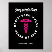 Gefeliciteerd met geregistreerde verpleegkundige G Poster (Voorkant)