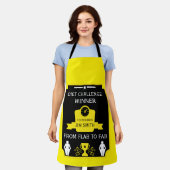 Gefeliciteerd met gewichtsverlies schort (Gedragen)