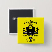 Gefeliciteerd met gewichtsverlies vierkante button 5,1 cm (Voorkant /achterkant)