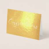 Gefeliciteerd met Gold Foil-compacte kaart (Voorkant)