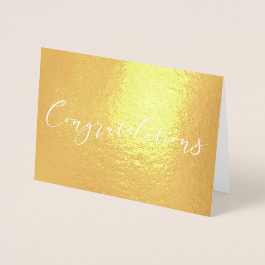 Gefeliciteerd met Gold Foil-compacte kaart (Voorkant)