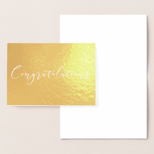 Gefeliciteerd met Gold Foil-compacte kaart (Display)