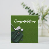 Gefeliciteerd met golf voor golfer  (Staand voorkant)