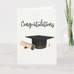 Gefeliciteerd met Graduation Cap Diploma Kaart
