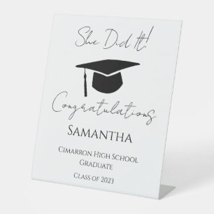 Gefeliciteerd met Graduation Party 2023 Reclamebord Met Voetstuk