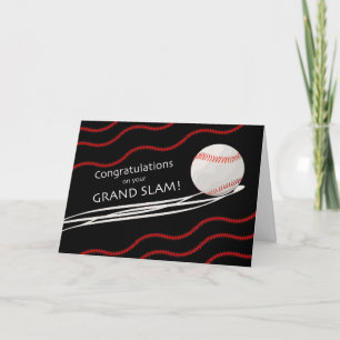 Gefeliciteerd met Grand Slam, honkbal Kaart
