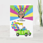 Gefeliciteerd met haar fotoauto kaart (Voorkant)