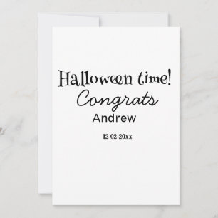 Gefeliciteerd met Halloween, voeg naam datum jaar Feestdagenkaart
