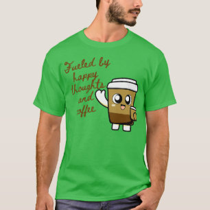 Gefeliciteerd met Happy Thoughts en Koffie T-shirt