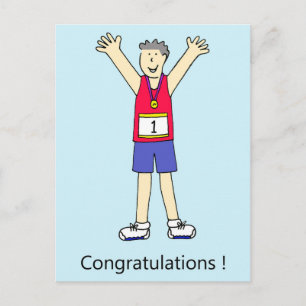 Gefeliciteerd met hem. briefkaart