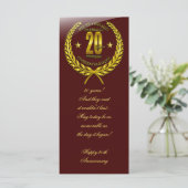 Gefeliciteerd met het 20-jarig jubileum (Staand voorkant)