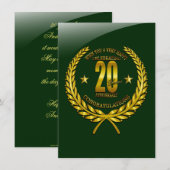 Gefeliciteerd met het 20-jarig jubileum (Voorkant / Achterkant)