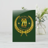 Gefeliciteerd met het 20-jarig jubileum (Staand voorkant)