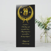 Gefeliciteerd met het 20-jarig jubileum (Staand voorkant)