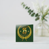 Gefeliciteerd met het 25-jarig jubileum informatiekaartje (Staand voorkant)