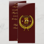 Gefeliciteerd met het 25e Jubileum (Voorkant / Achterkant)