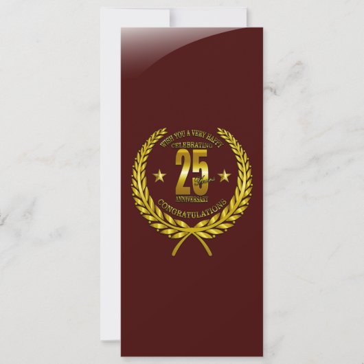 Gefeliciteerd met het 25e Jubileum (Voorkant)