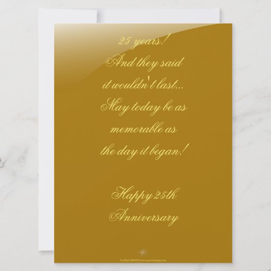 Gefeliciteerd met het 25e Jubileum (Achterkant)