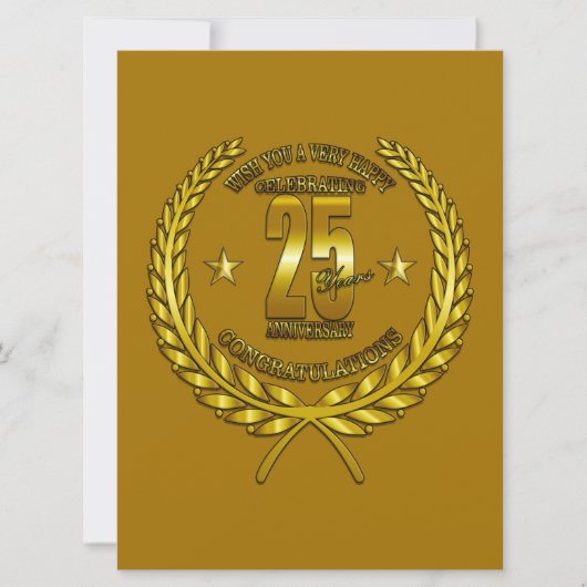 Gefeliciteerd met het 25e Jubileum (Voorkant)