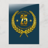 Gefeliciteerd met het 25e Jubileum Briefkaart (Voorkant)