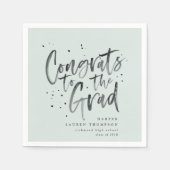 Gefeliciteerd met het afstudeerder afstuderen part servet (Voorkant)