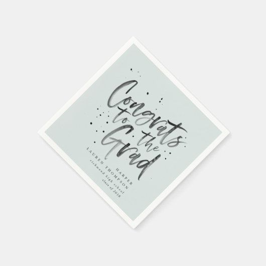 Gefeliciteerd met het afstudeerder afstuderen part servet (Hoek)