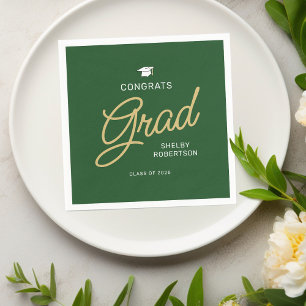 Gefeliciteerd met het Afstudeerder Modern Script G Servet
