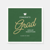 Gefeliciteerd met het Afstudeerder Modern Script G Servet (Voorkant)