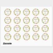 Gefeliciteerd met het Afstudeerder Yellow Daffodil Ronde Sticker (Vel)