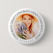 Gefeliciteerd met het Afstudeerders van Simple Mod Ronde Button 5,7 Cm (Voorkant)