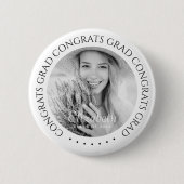 Gefeliciteerd met het Afstudeerders van Simple Mod Ronde Button 5,7 Cm (Voorkant)