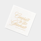 Gefeliciteerd met het afstuderen afstuderen folie servetten (Links)