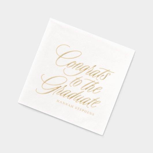 Gefeliciteerd met het afstuderen afstuderen folie servetten (Links)