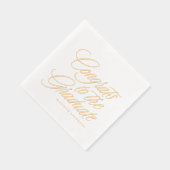 Gefeliciteerd met het afstuderen afstuderen folie servetten (Rechts)