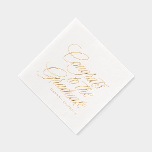 Gefeliciteerd met het afstuderen afstuderen folie servetten (Rechts)