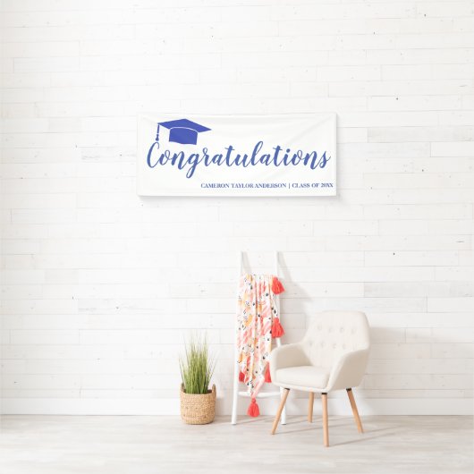 Gefeliciteerd met het Afstuderen Ban van Black Afs Spandoek (Insitu)