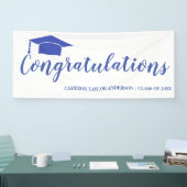 Gefeliciteerd met het Afstuderen Ban van Black Afs Spandoek (Beurs)