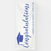 Gefeliciteerd met het Afstuderen Ban van Black Afs Spandoek (Verticaal)