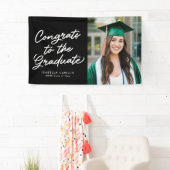 Gefeliciteerd met het afstuderen eenvoudige foto-a spandoek (Insitu)